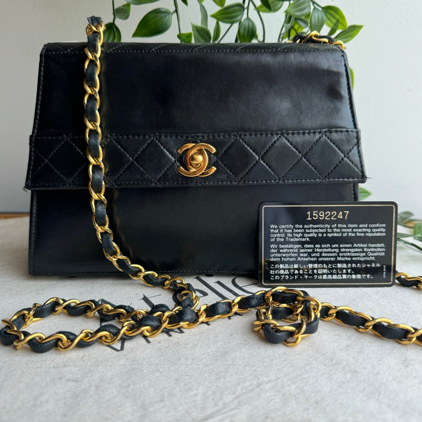 Chanel 1989 Quilted Lambskin Trapeze Bag