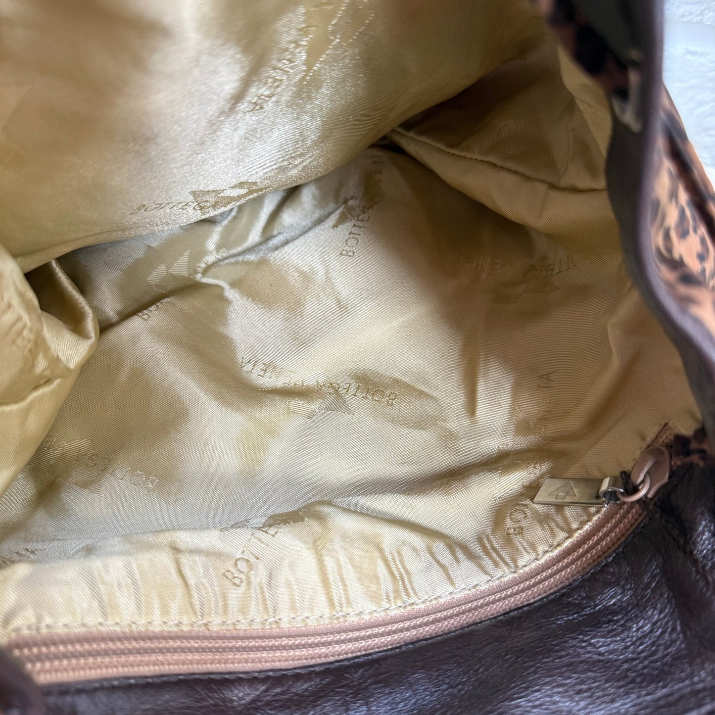 Bottega Veneta 1980s Leopard Print Back Pack