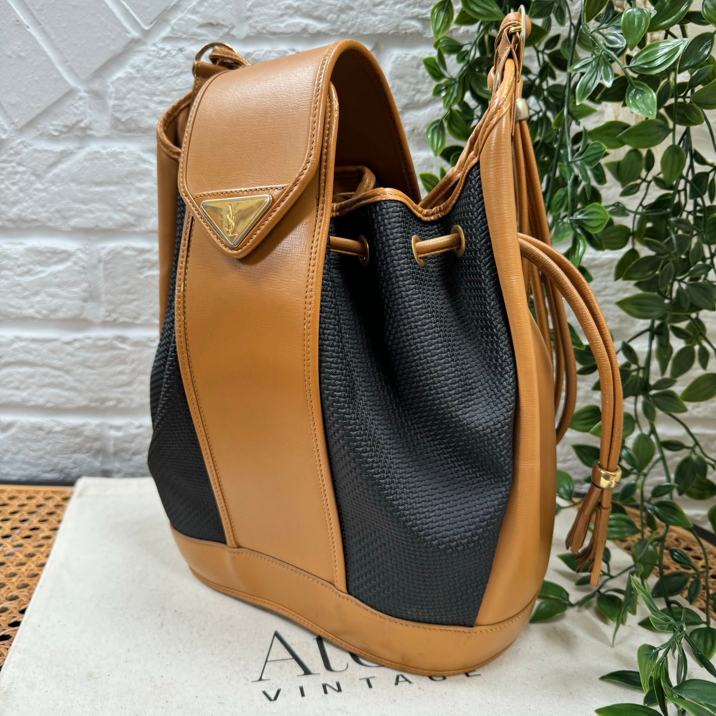 Saint Laurent 1980s Cross Body Bucket Bag