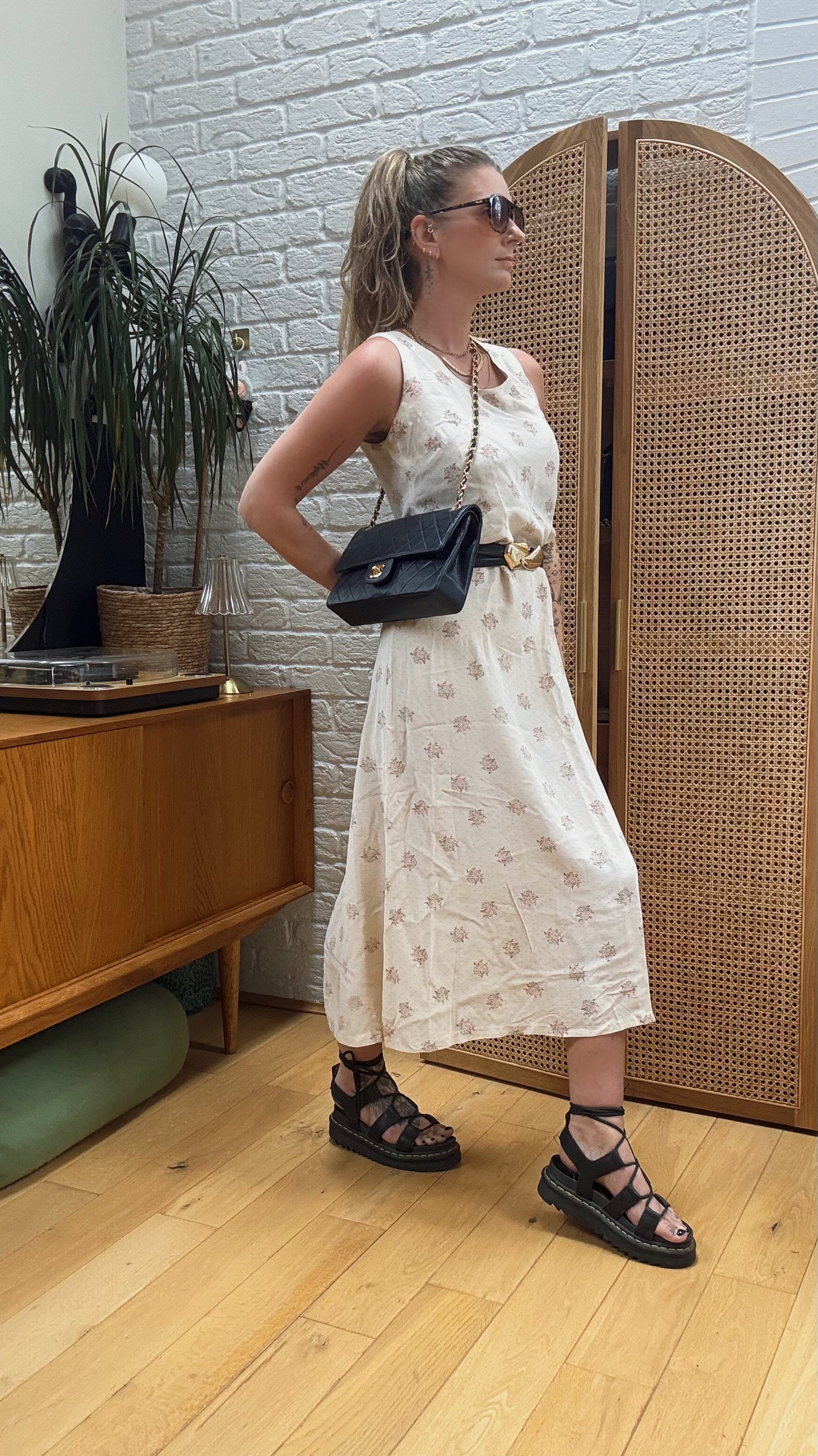 Chanel 1986 Navy Double Flap Medium