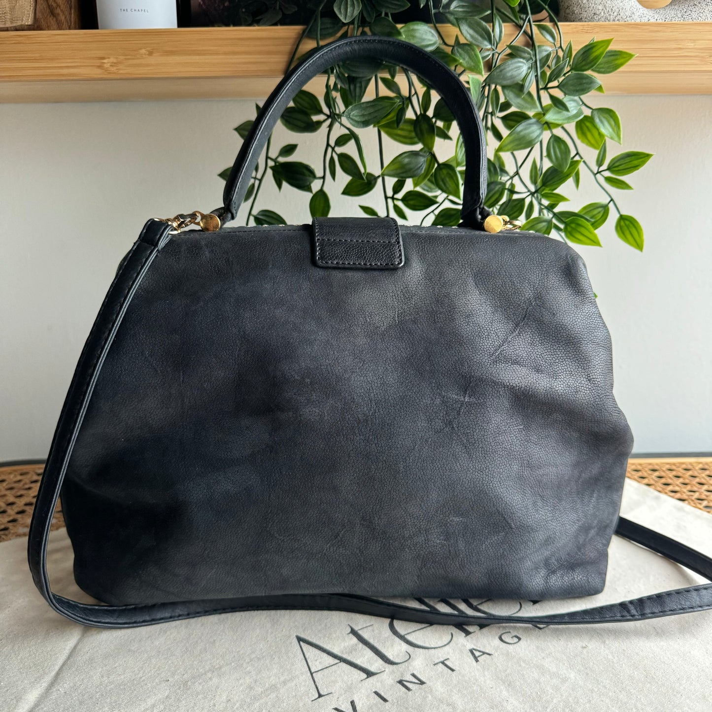 Celine 1980s Star Clasp Two Way Bag