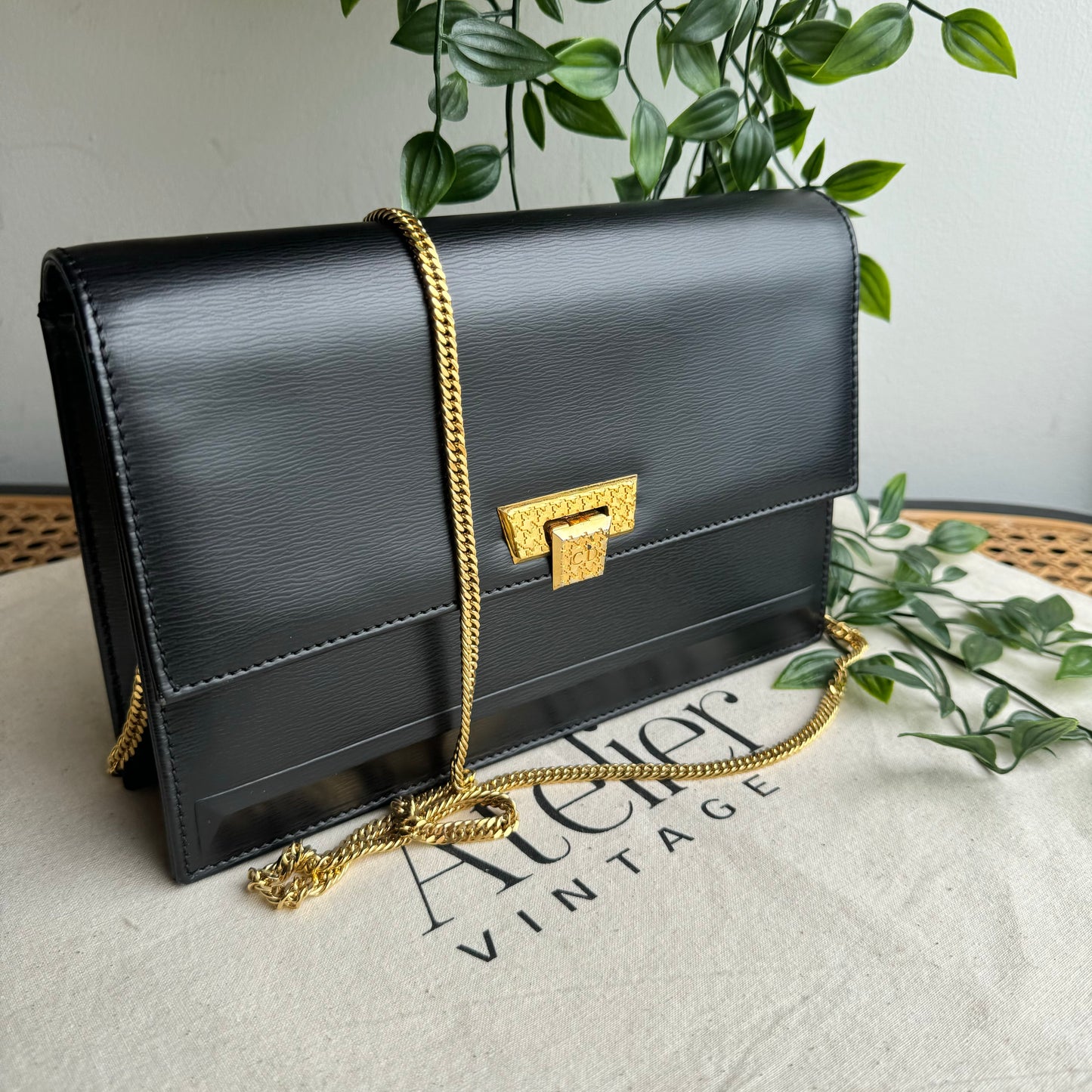 Dior 1980s Vintage Chain Strap Bag