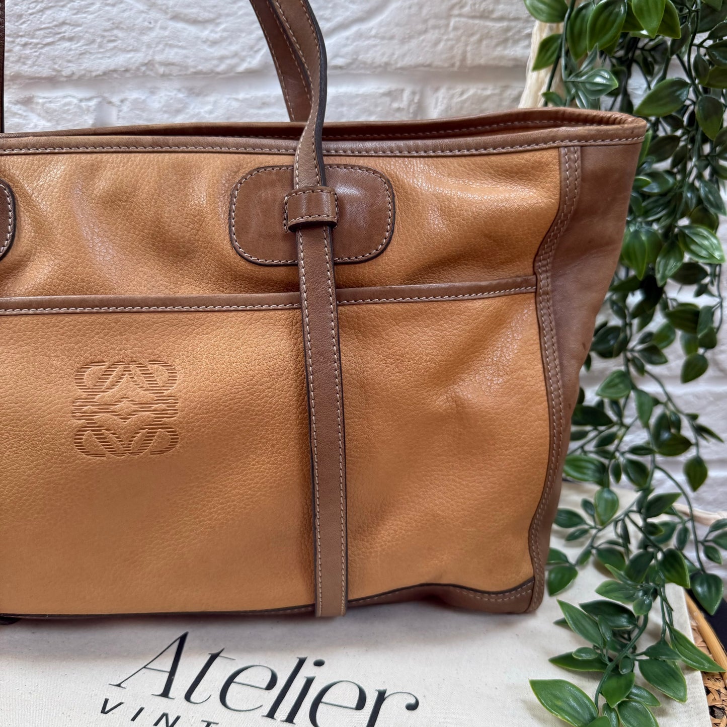 Loewe 1980s Anagram Tote Bag