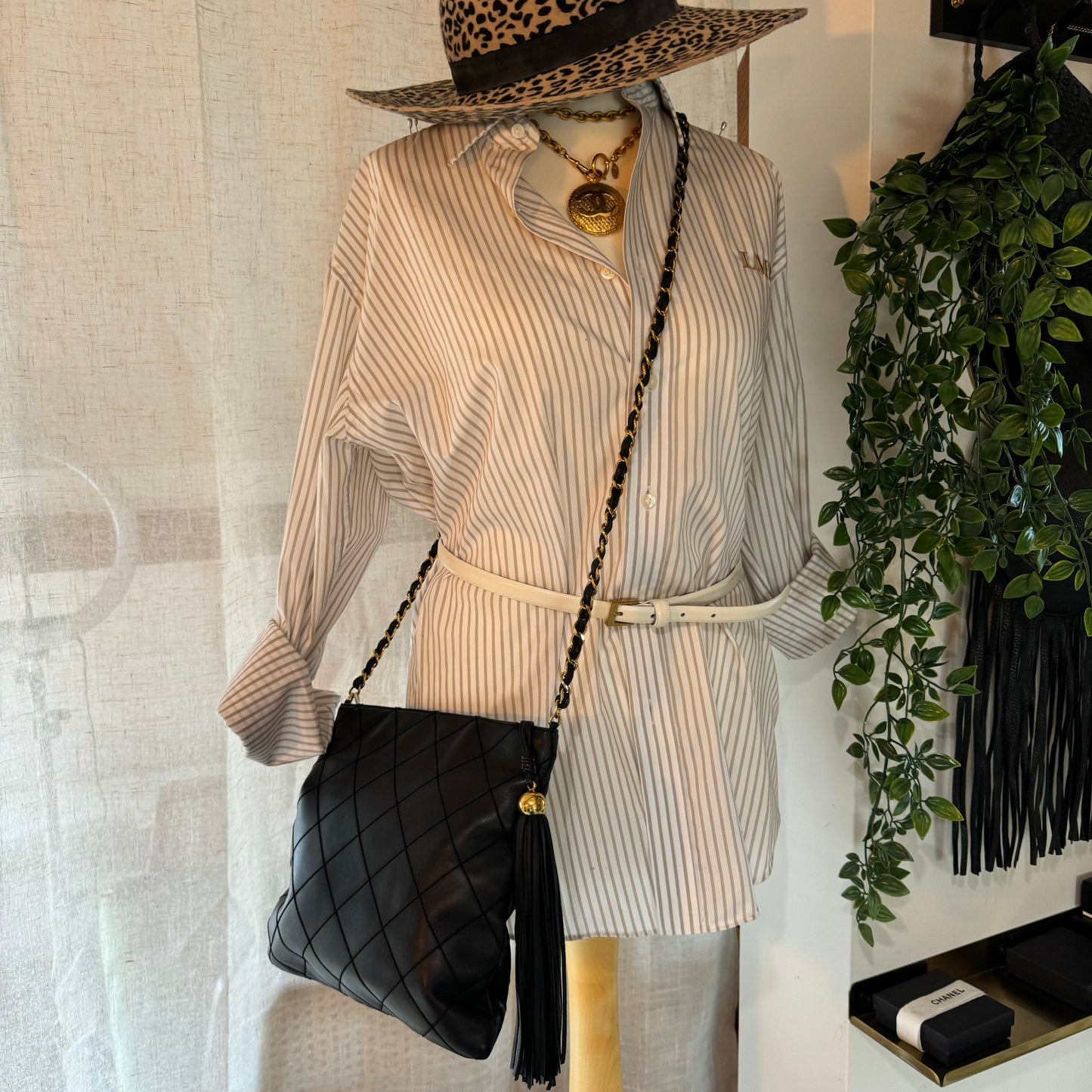 Chanel 1997 Quilted Tassel Cross Body Bag