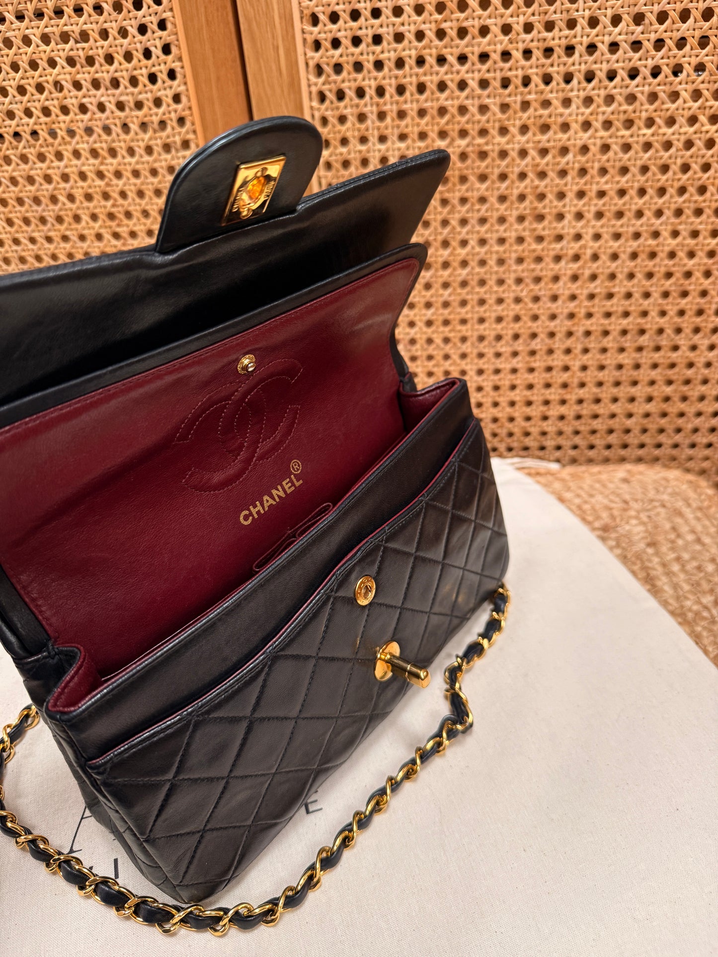 Chanel 1991 Black Classic Double Flap Small