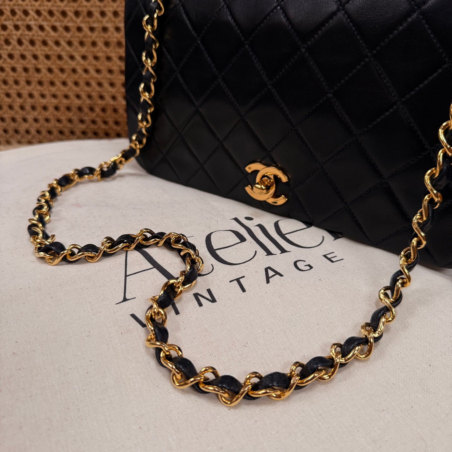 Chanel 1989 Classic Medium Rectangle Full Flap