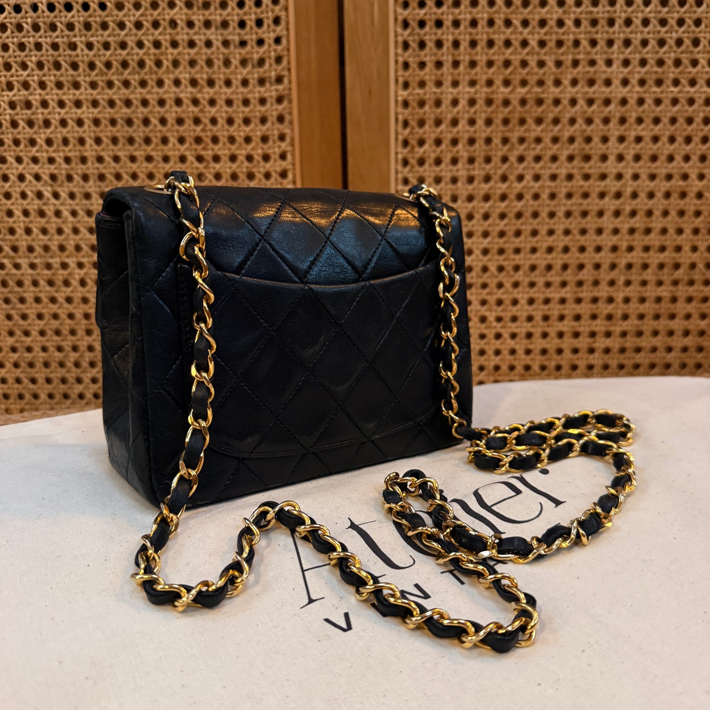 Chanel 1991 Classic Single Flap Square Small