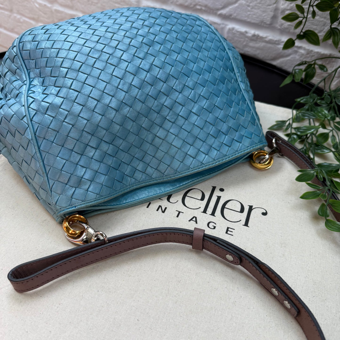 Bottega Veneta 1980s Intrecciato Leather Tote