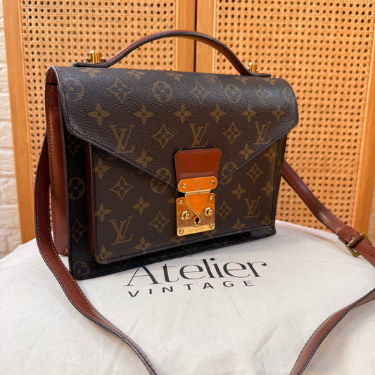 Louis Vuitton 1996 Monogram Monceau Two Way Top Handle
