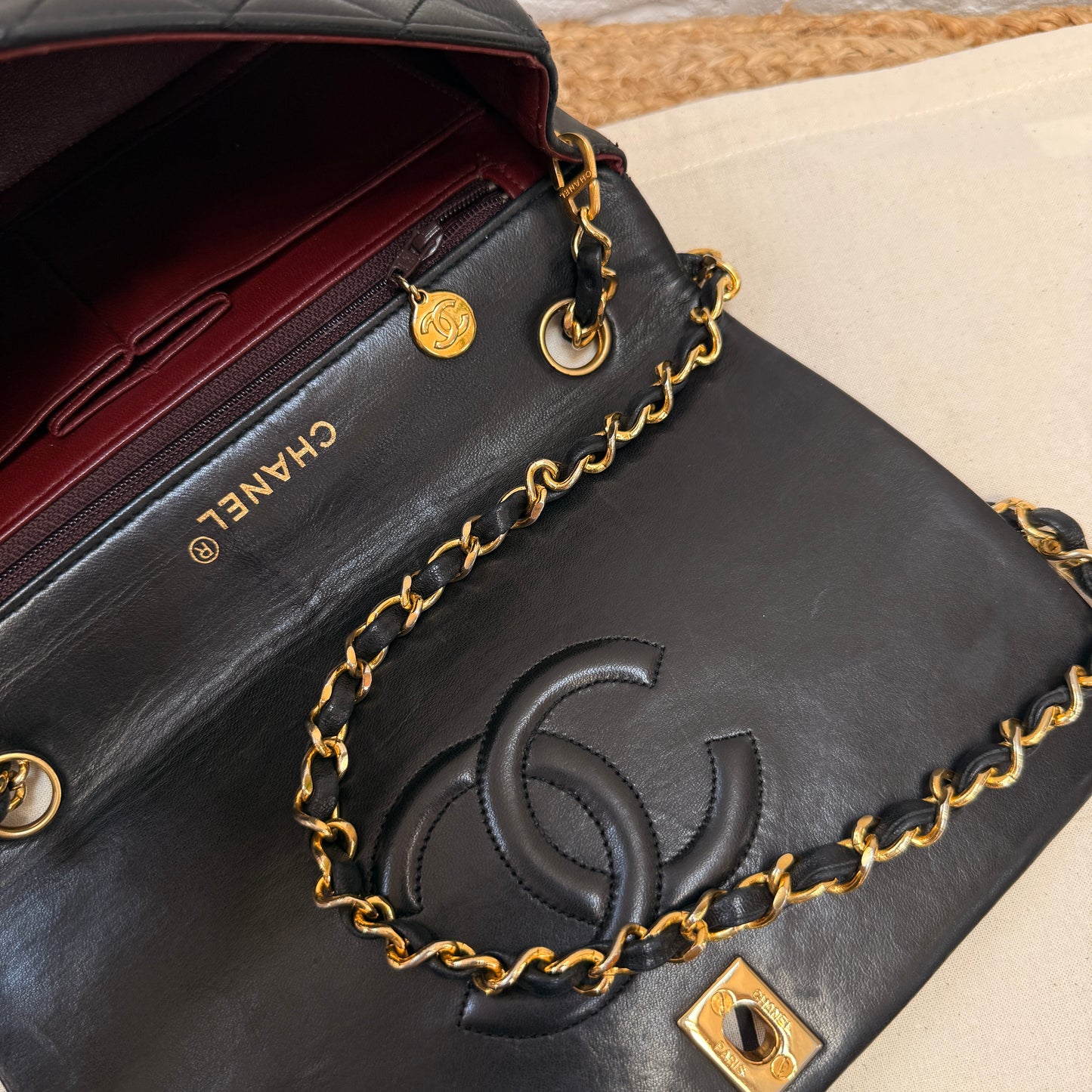 Chanel 1989 Classic Medium Rectangle Full Flap