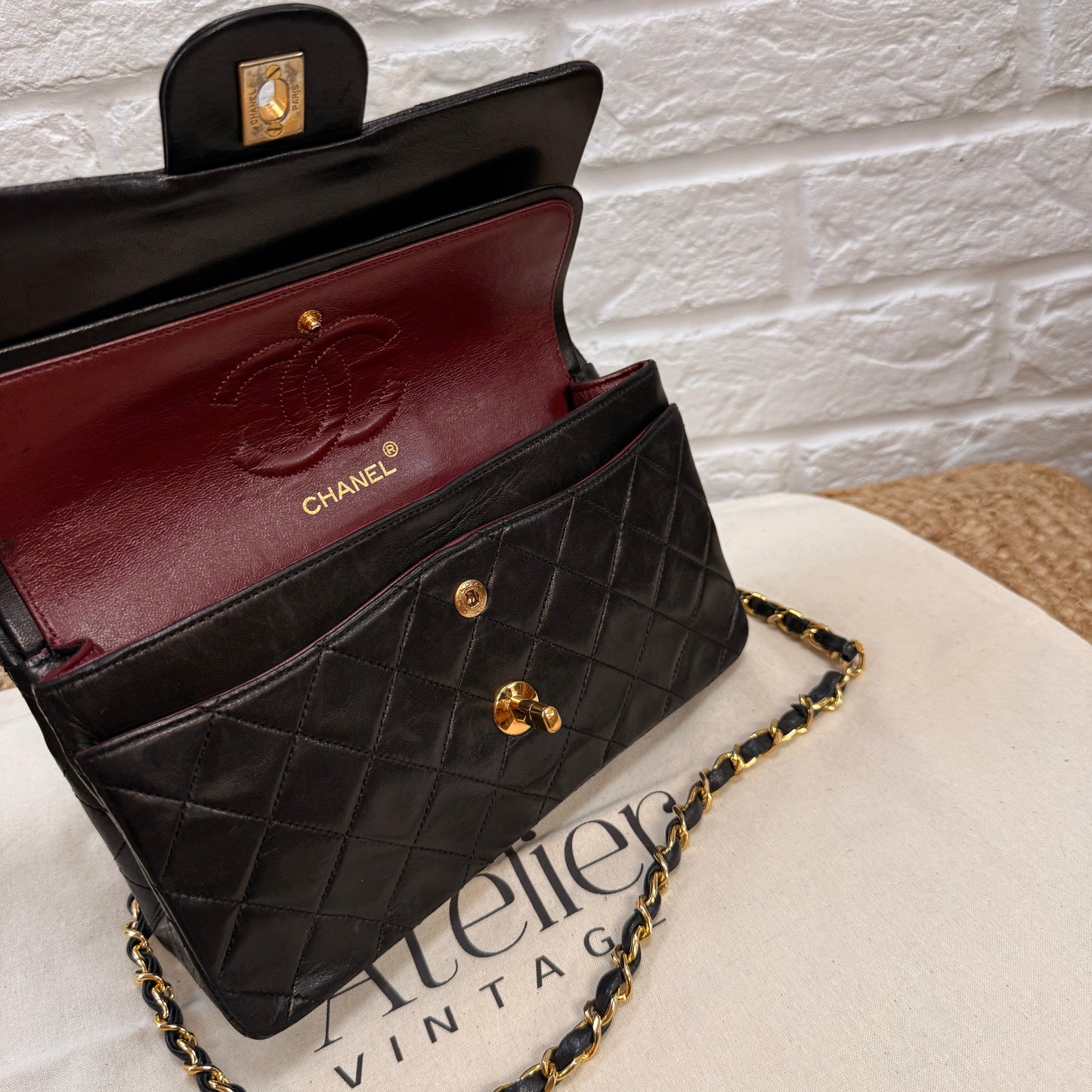 Chanel 1986 Black Classic Double Flap Small