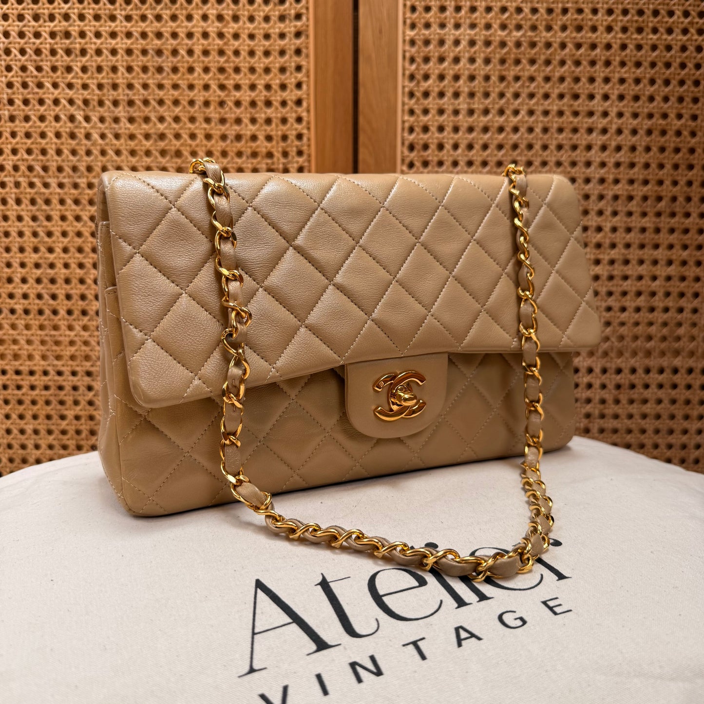 Chanel Rare 1989 Classic Double Flap Medium in Caramel
