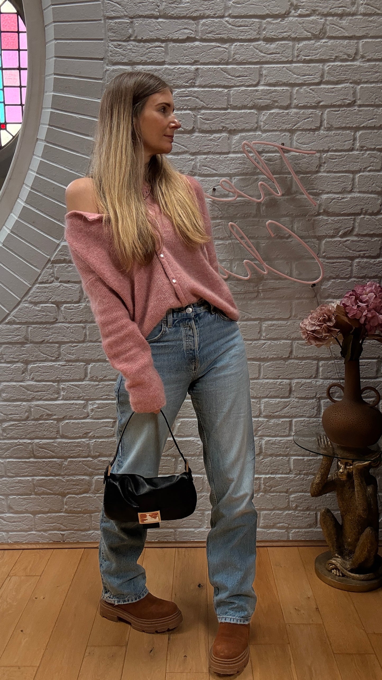 Fendi 1990s Original Fendi Baguette in black leather with limited edition animal print closure