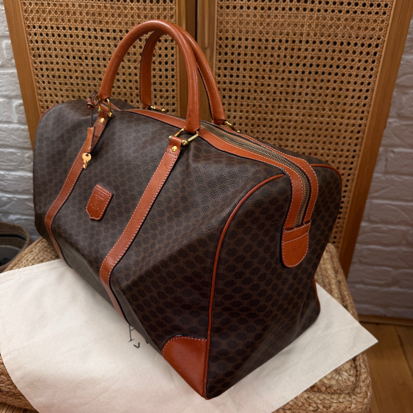 Celine 1990s Macadam Travel Bag