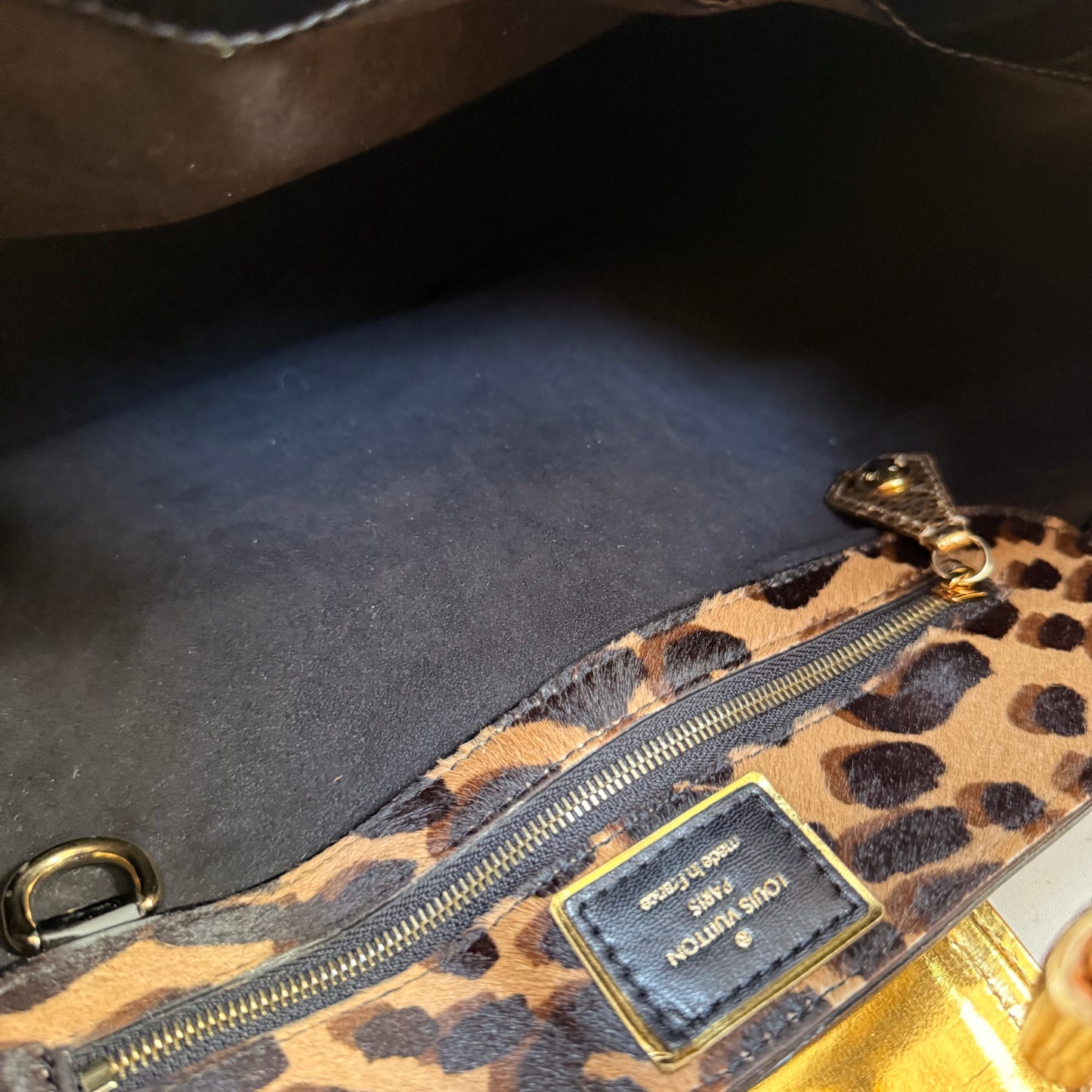 Louis Vuitton 2006 Super rare & immaculate Stephen Sprouse Polly on monogram & Leopard pony hair