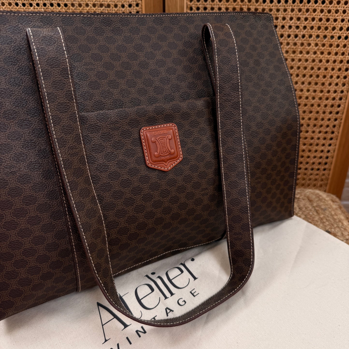 Celine Macadam Full Zip Tote Bag