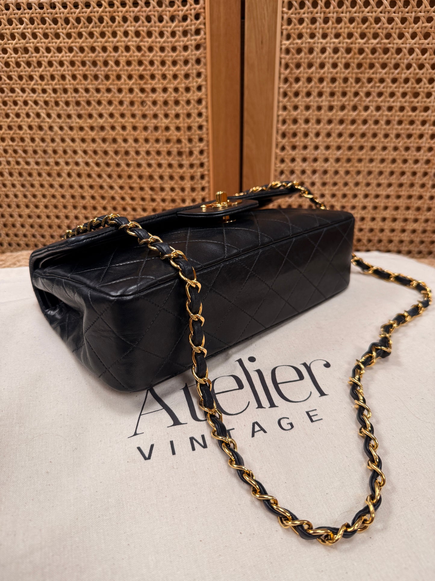 Chanel 1991 Black Classic Double Flap Small
