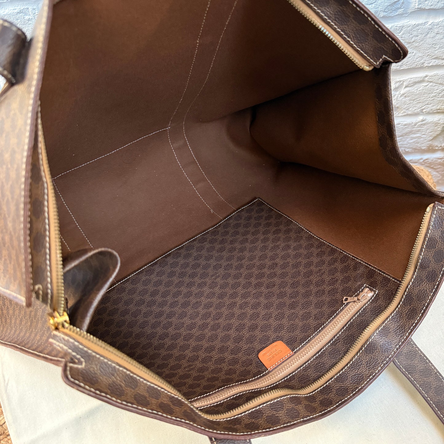 Celine Macadam Full Zip Tote Bag