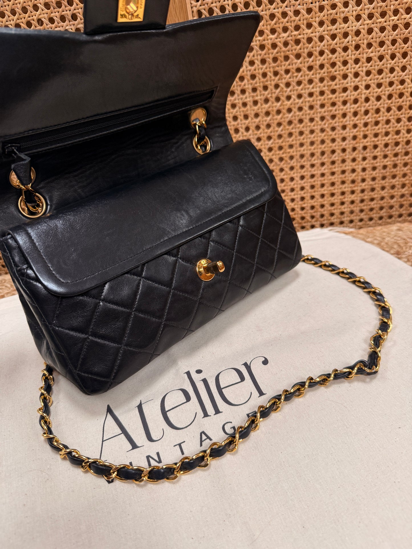 Chanel 1991 Black Classic Double Flap Small