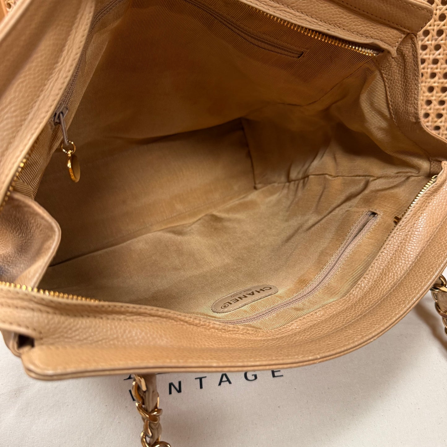 Chanel 1994 Triple CC Caviar Tote
