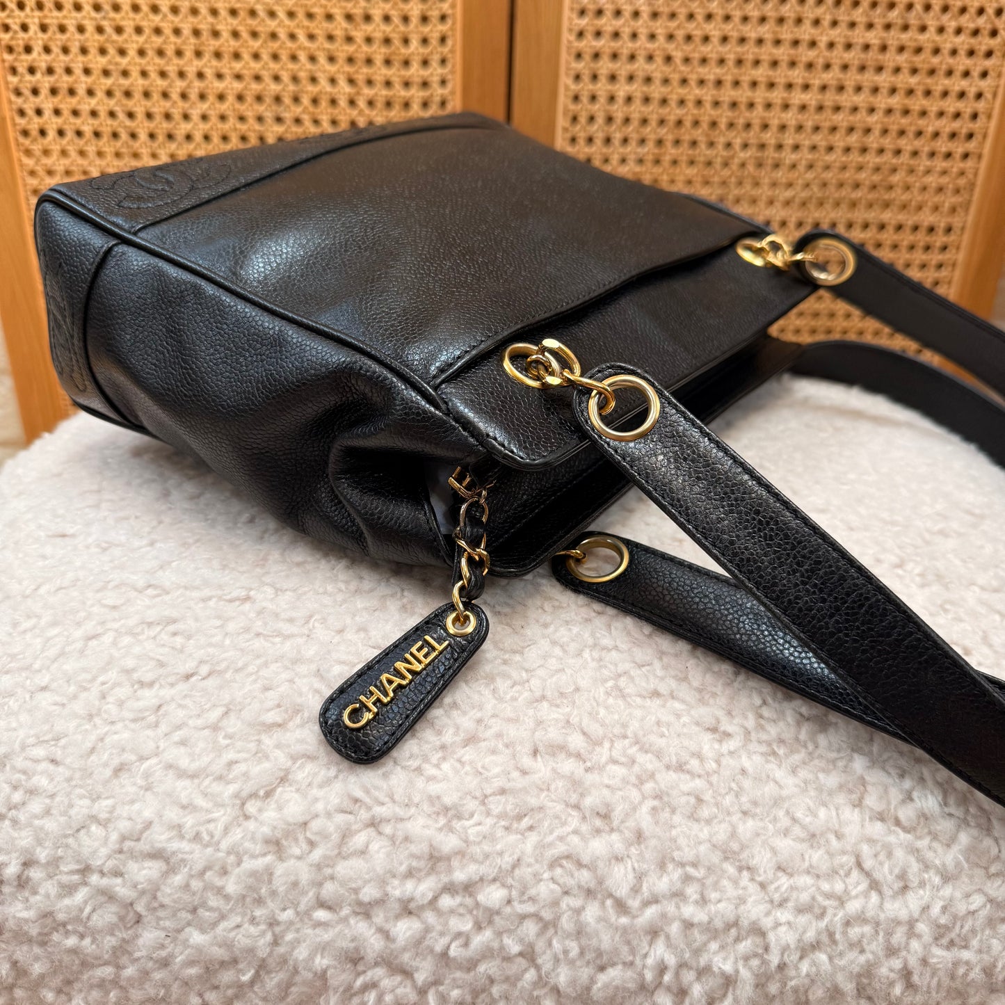 Chanel 1994 Triple CC Caviar Tote