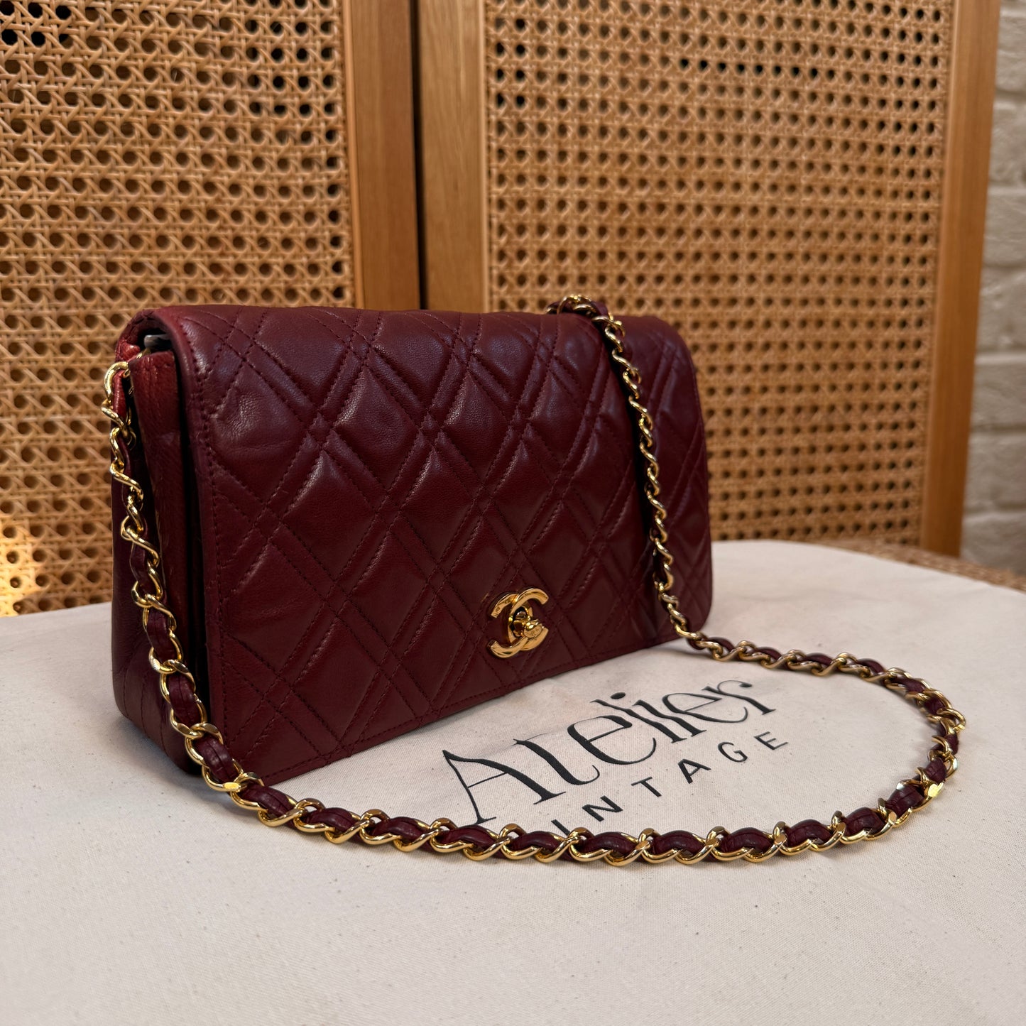 Chanel Ultra Rare Early 1980s Double Quilted Single Full Flap