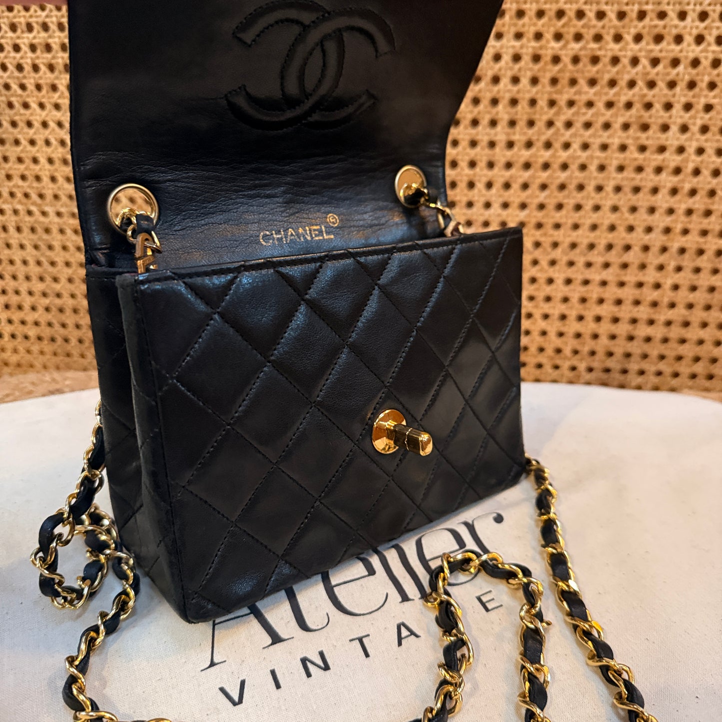 Chanel 1991 Classic Single Flap Square Small