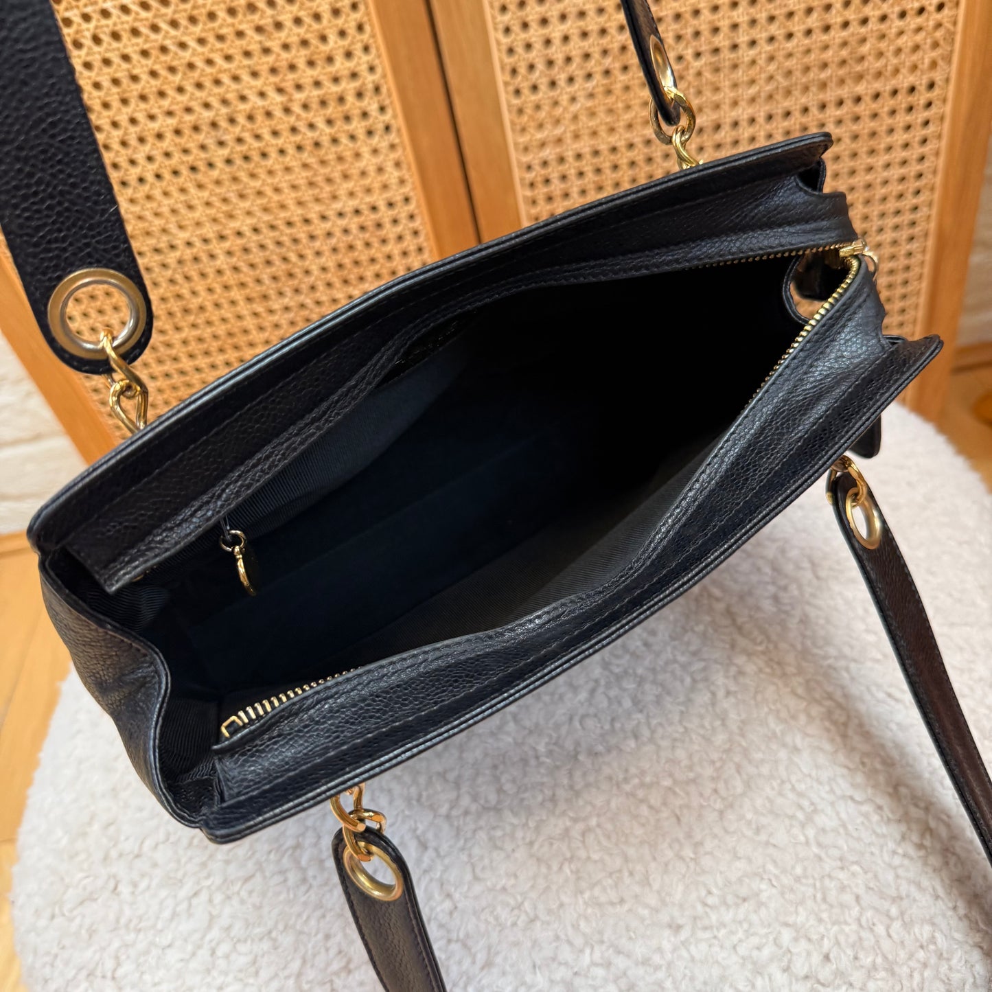 Chanel 1994 Triple CC Caviar Tote