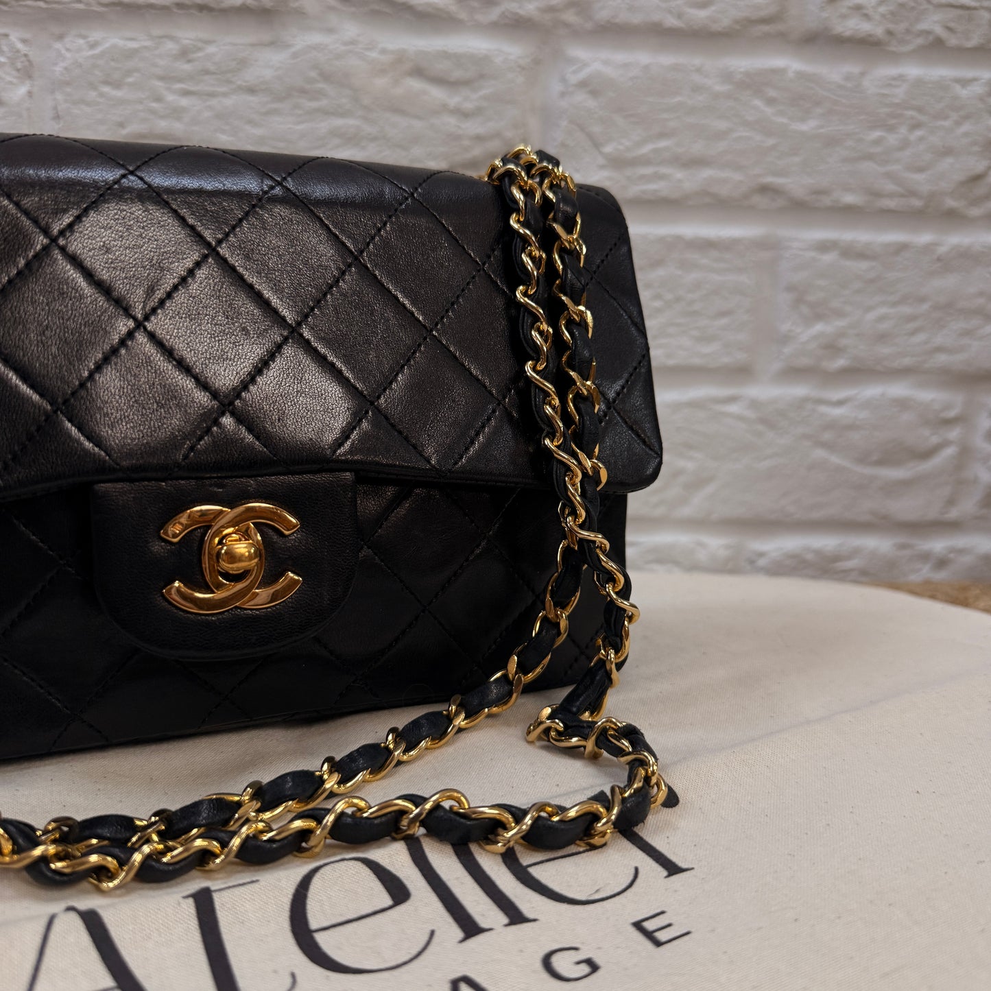 Chanel 1986 Black Classic Double Flap Small
