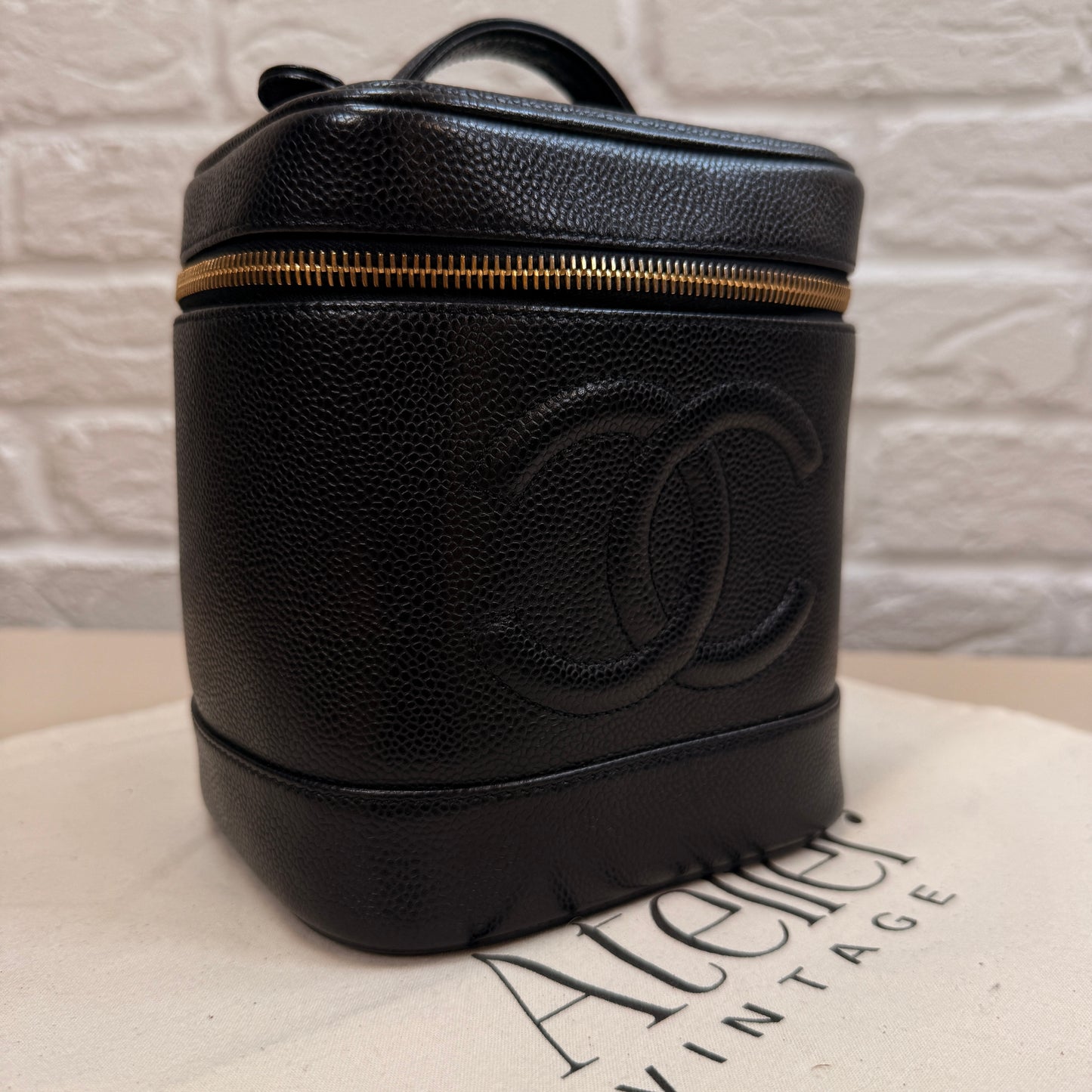 Chanel 2000 Caviar Leather Vanity Case