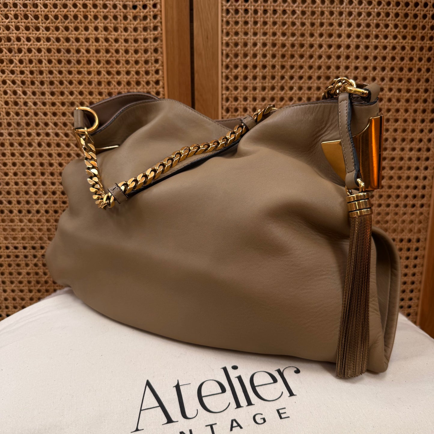 Gucci 1970 Tassel Hobo Tote