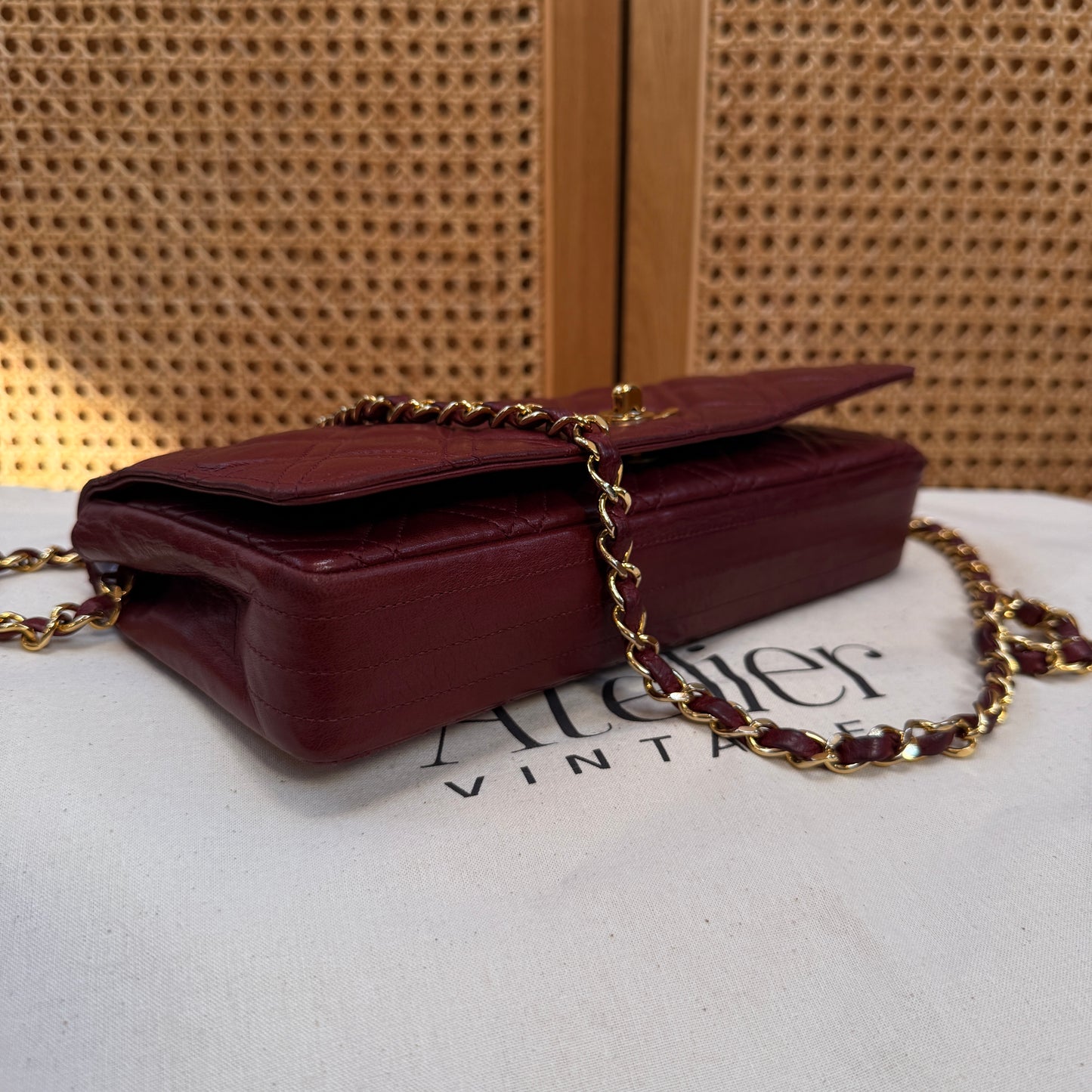 Chanel Ultra Rare Early 1980s Double Quilted Single Full Flap