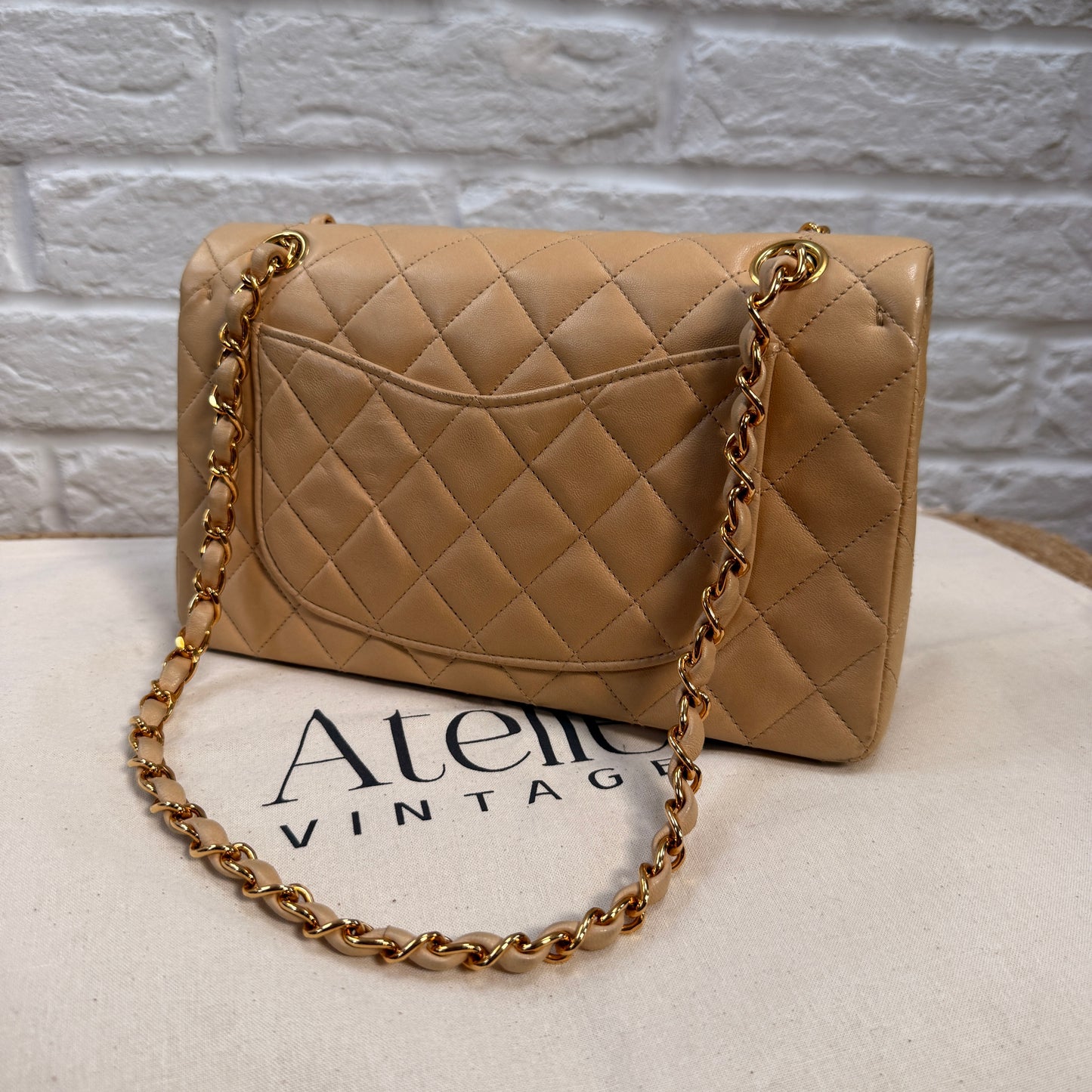 Chanel 1997 Beige Classic Double Flap Small