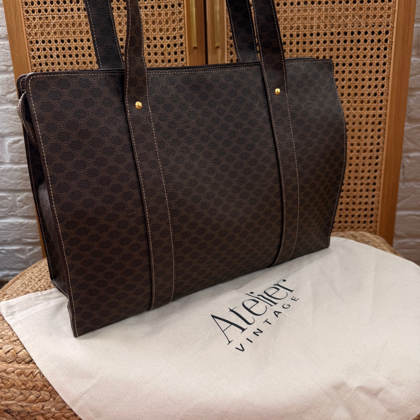 Celine Macadam Full Zip Tote Bag