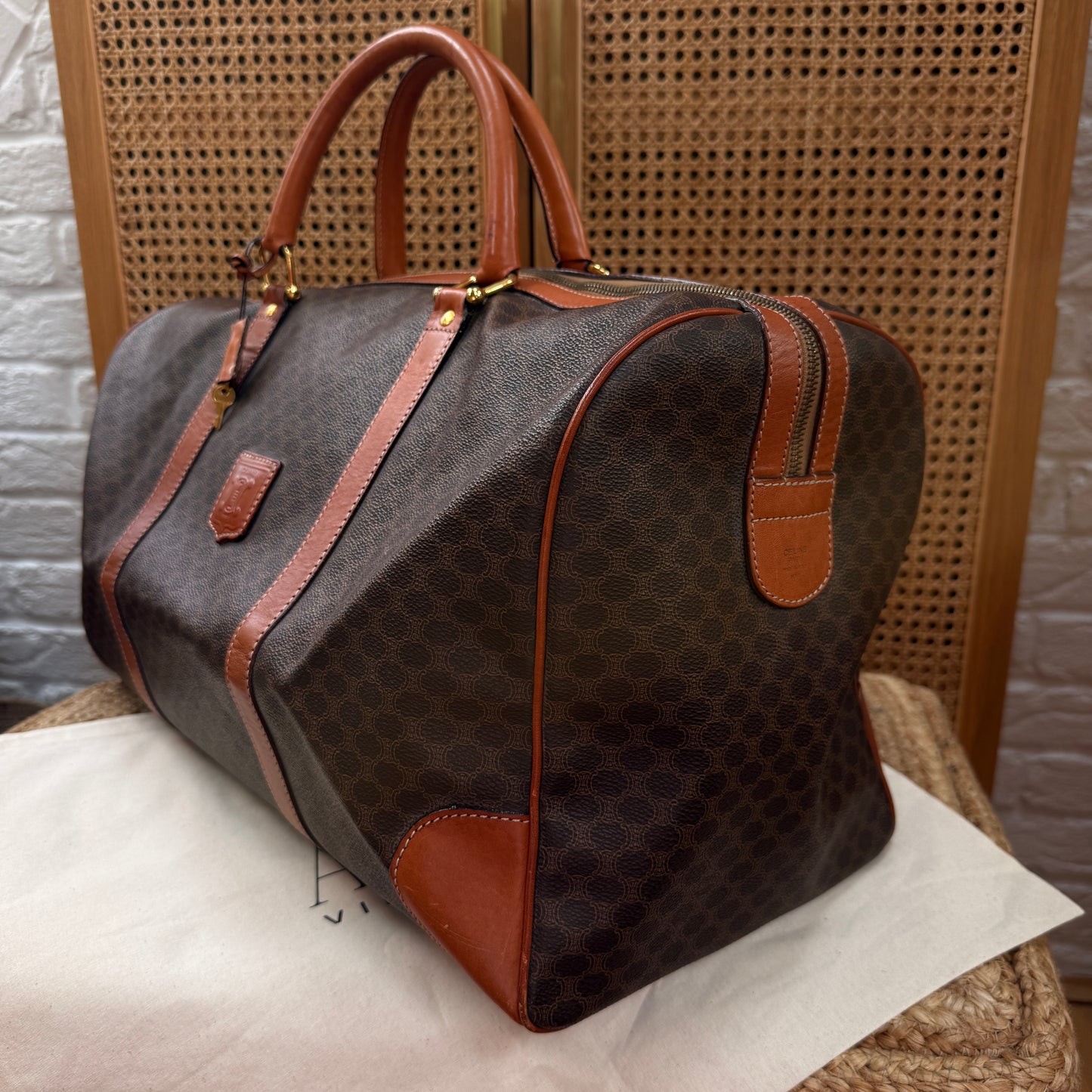 Celine 1990s Macadam Travel Bag