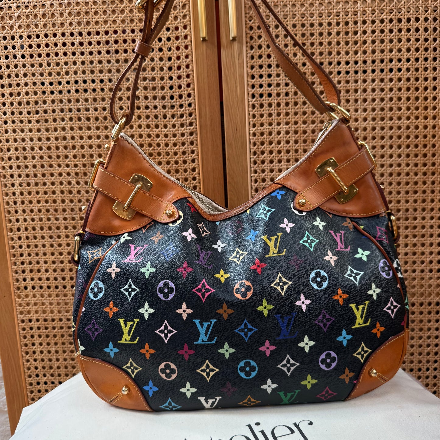 Louis Vuitton 2003 Original Murakami Black Greta