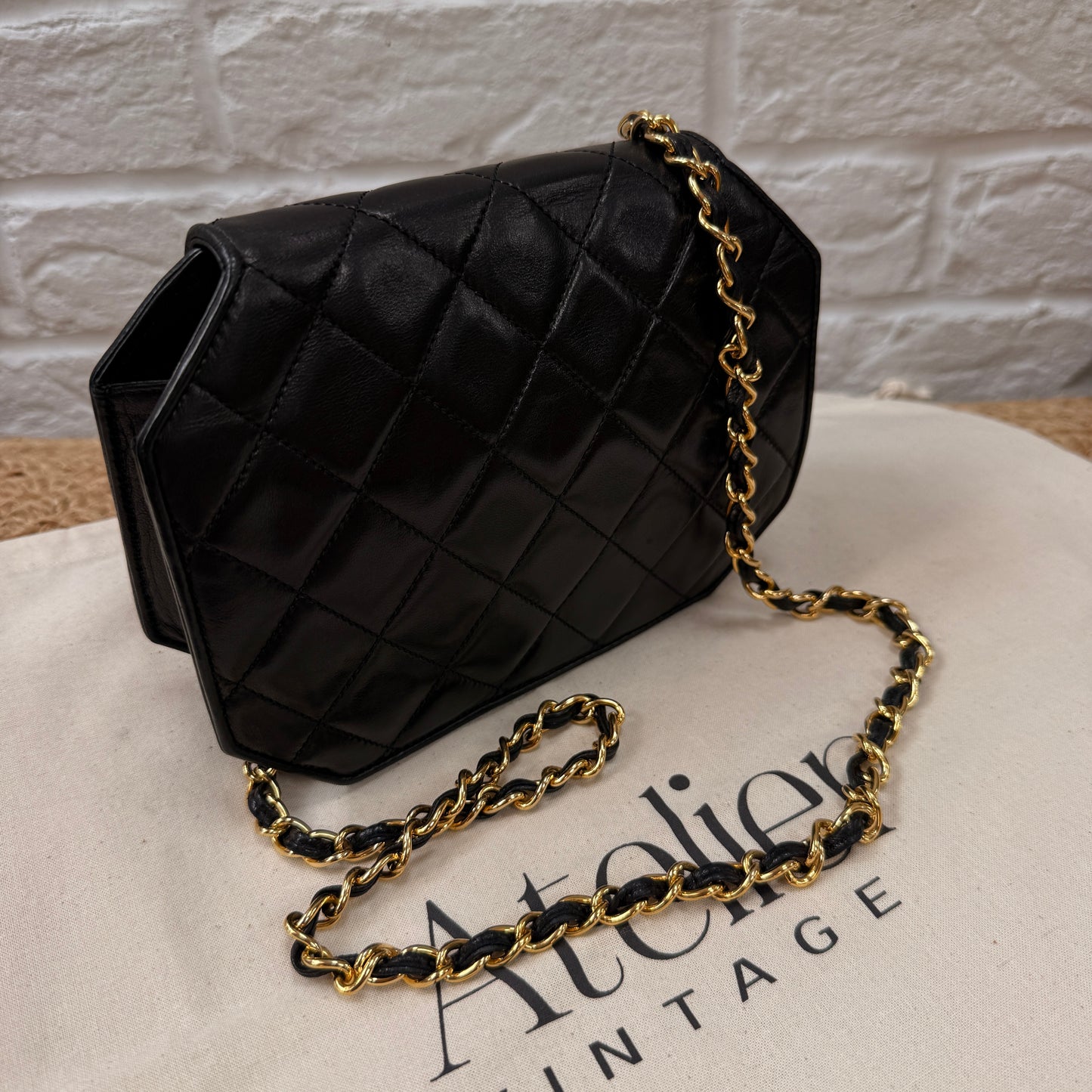Chanel 1989 Rare Octagon Single Flap