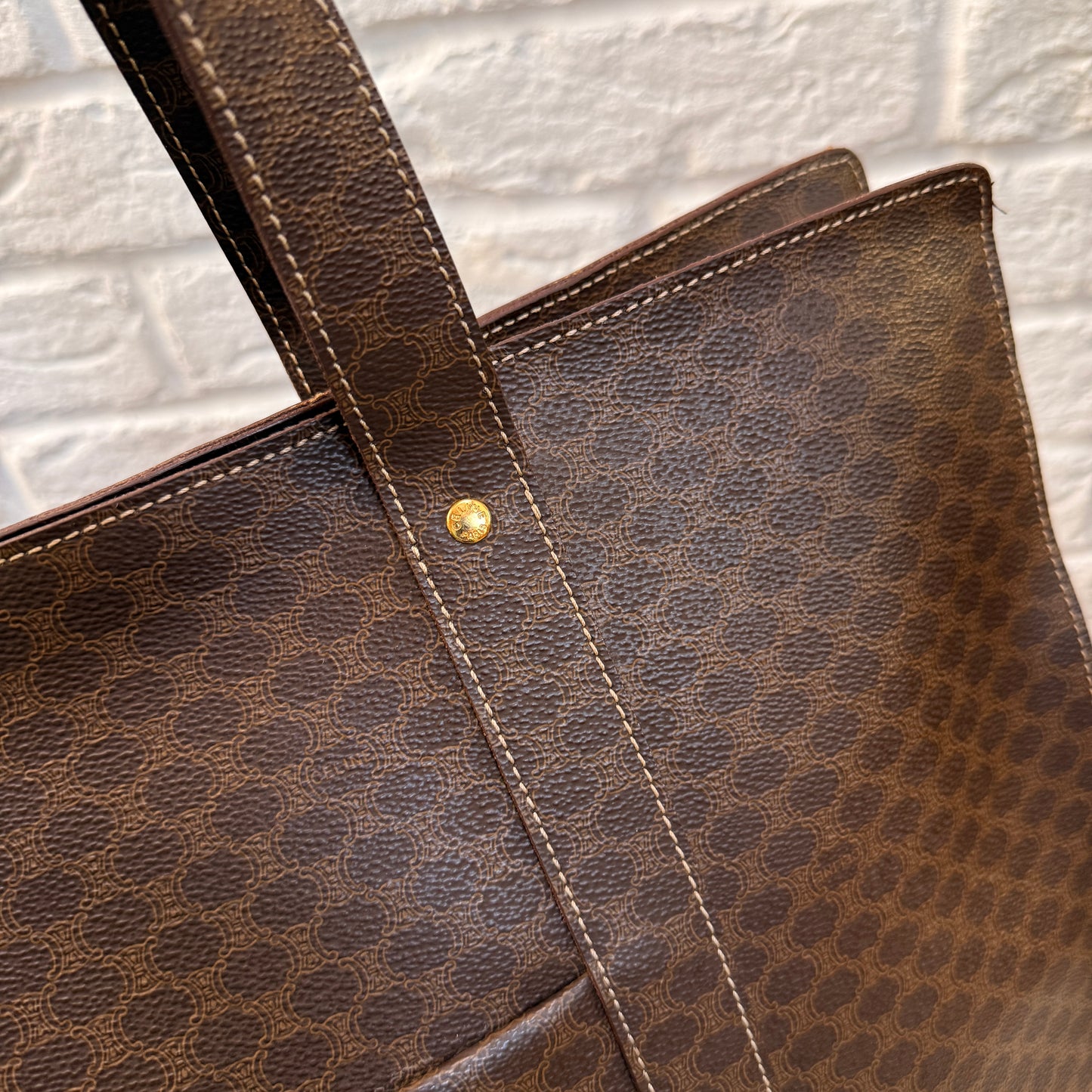 Celine Macadam Full Zip Tote Bag