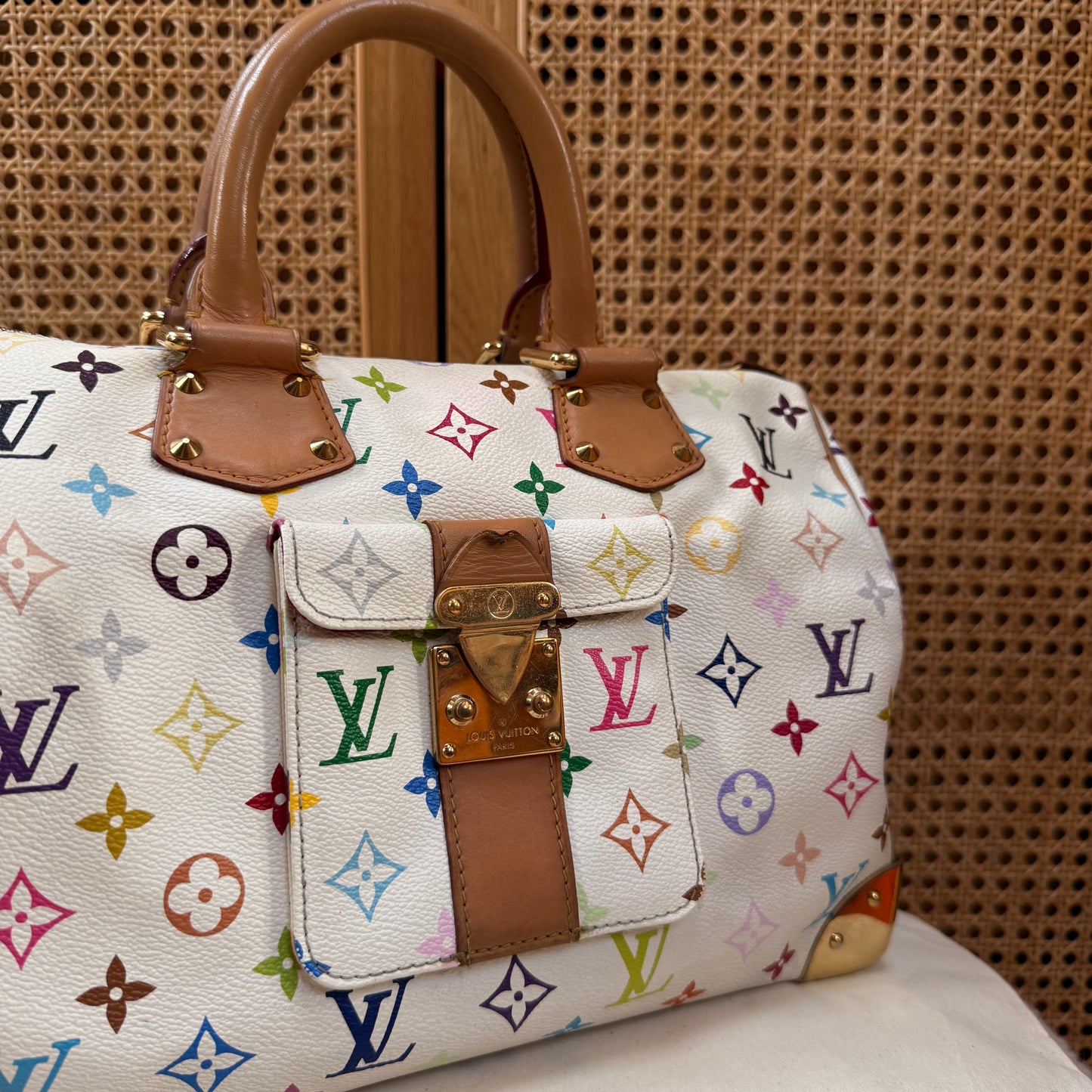 Louis Vuitton 2006 Original Murakami white speedy 30