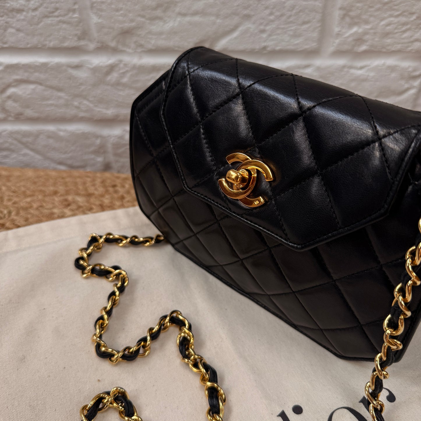 Chanel 1989 Rare Octagon Single Flap