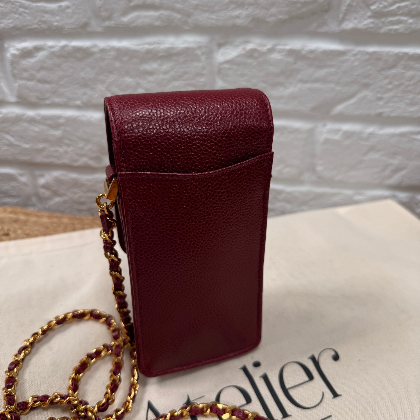 Chanel 1994 Caviar Pochette - Bordeaux Caviar Leather & 24k gold hardware