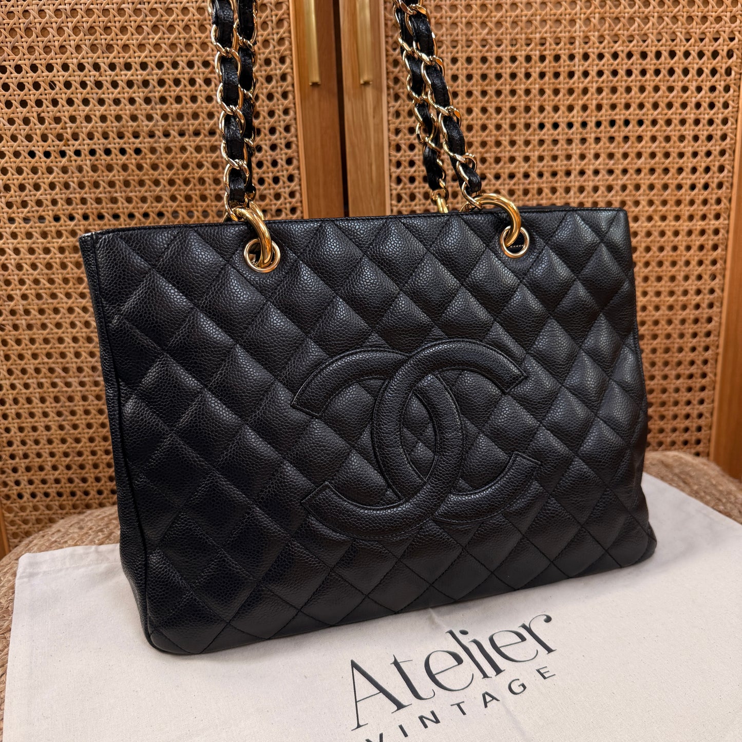Chanel Classic Black Caviar GST