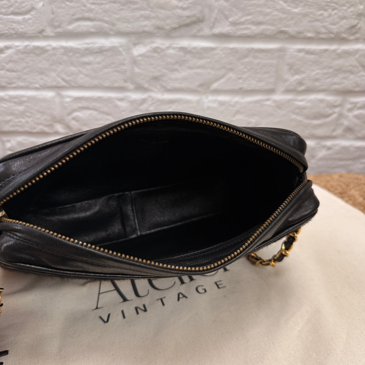 Chanel 1986 Rare Black Pony Hair & Leather Camera Bag