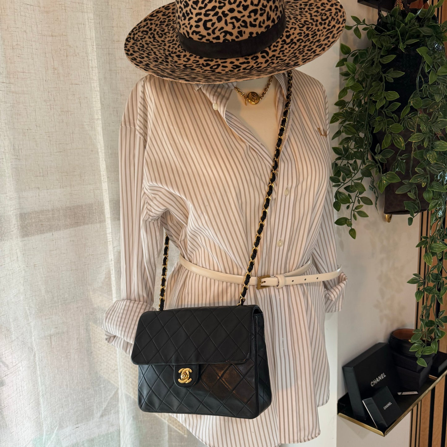 Chanel 1991 Classic Square Single Flap Medium