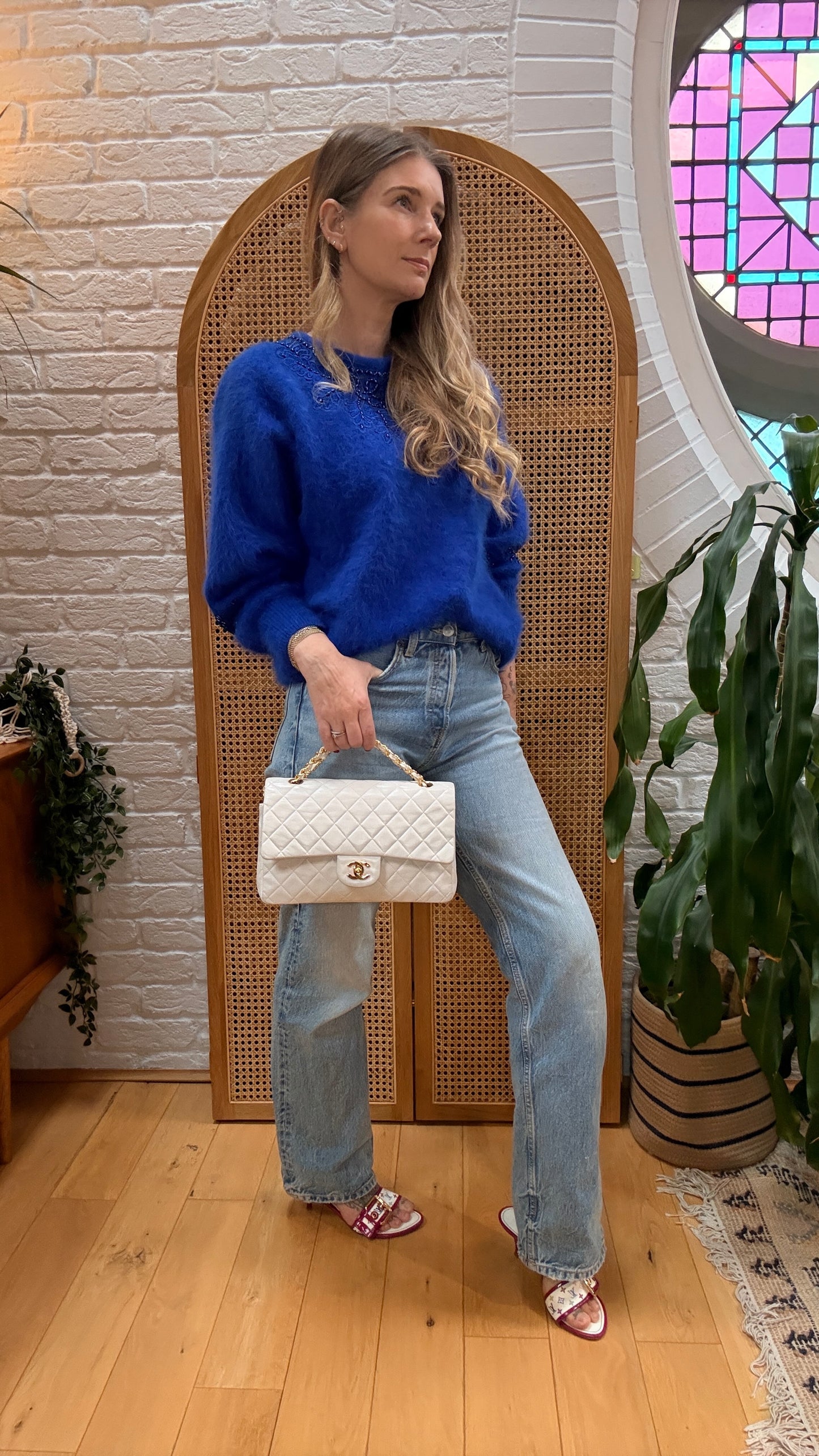 Chanel Rare 1989 Classic Double Flap Medium in Ivory