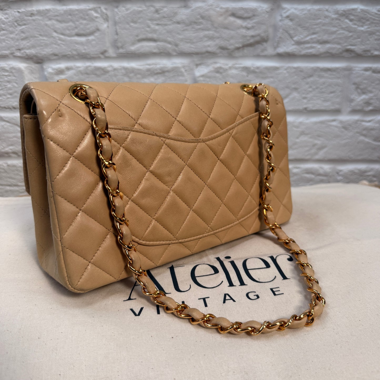 Chanel 1997 Beige Classic Double Flap Small