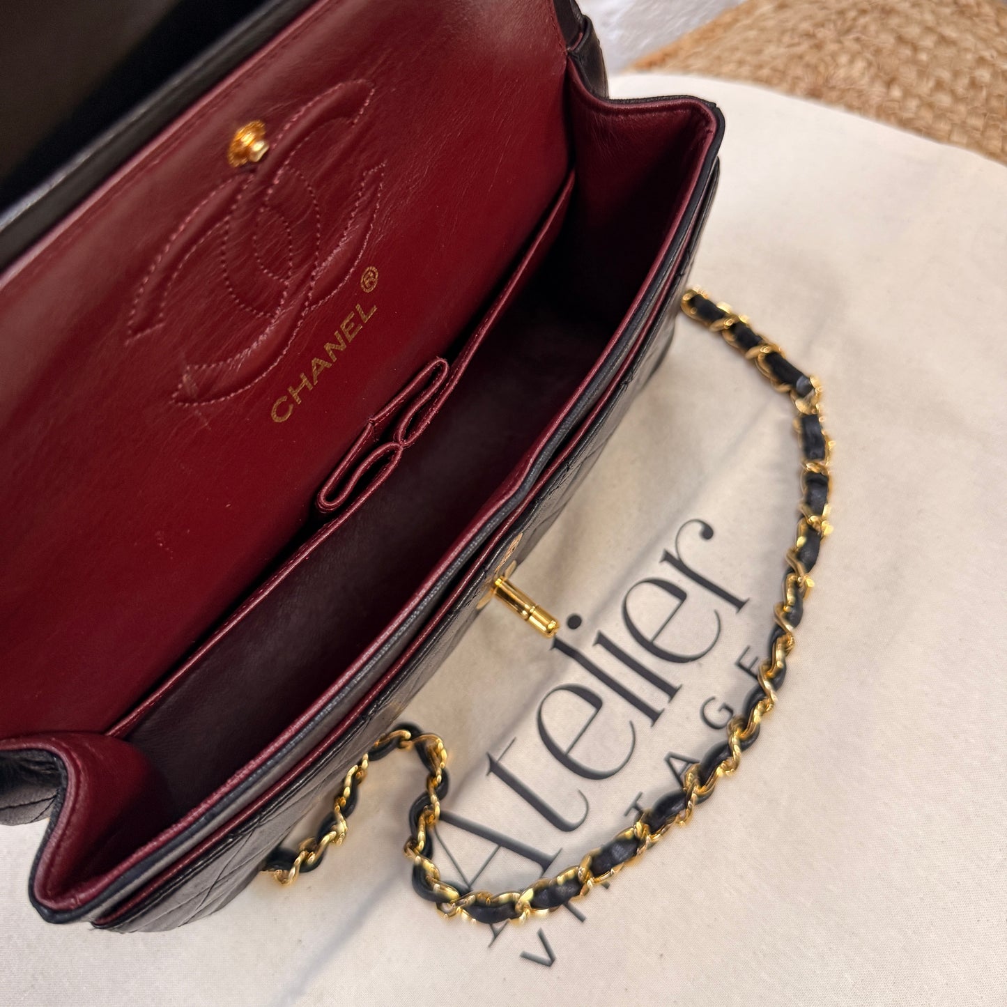 Chanel 1986 Black Classic Double Flap Small