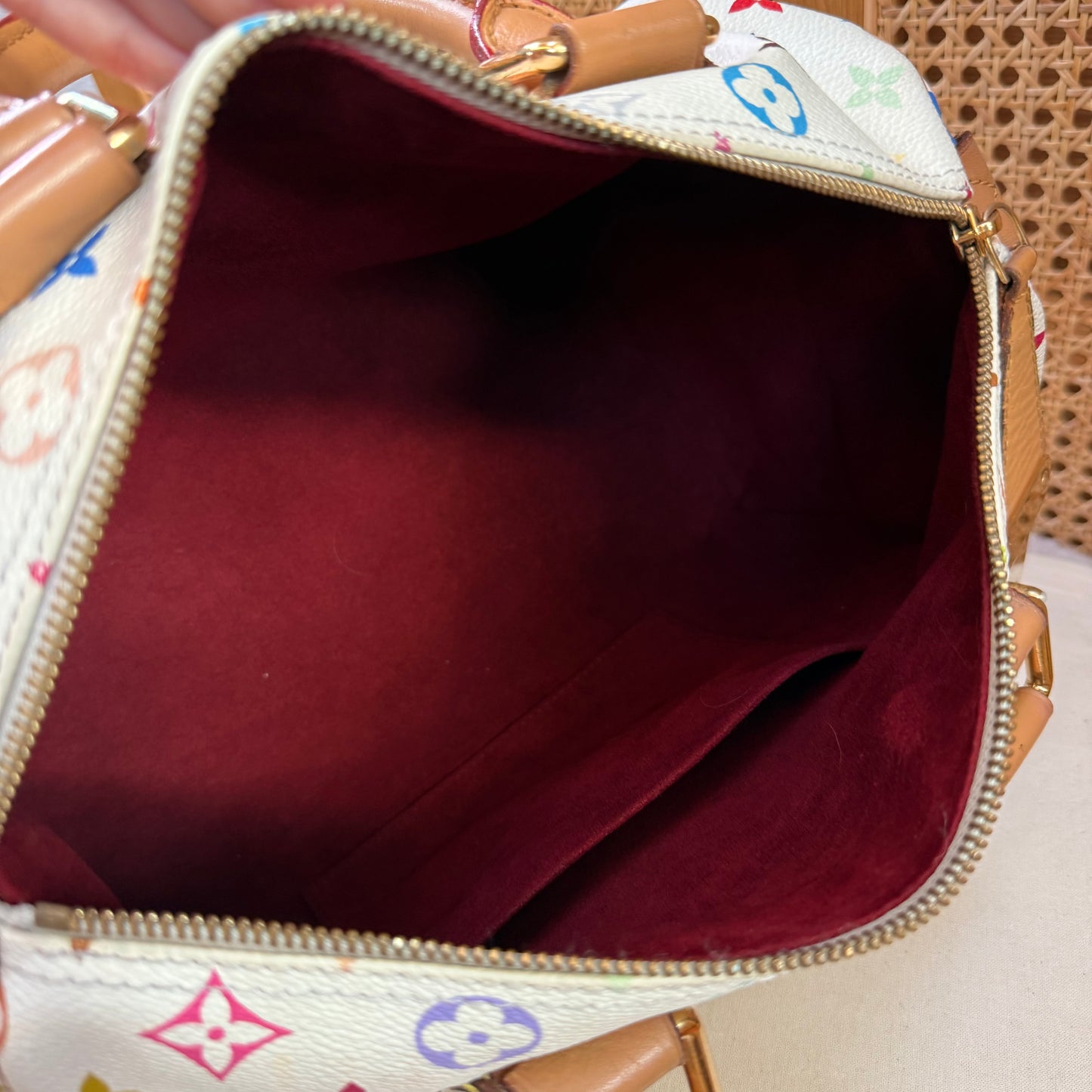 Louis Vuitton 2006 Original Murakami white speedy 30
