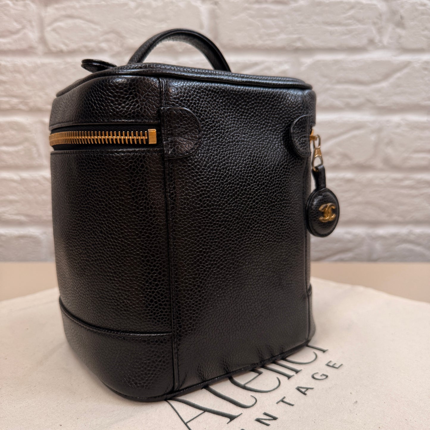 Chanel 2000 Caviar Leather Vanity Case