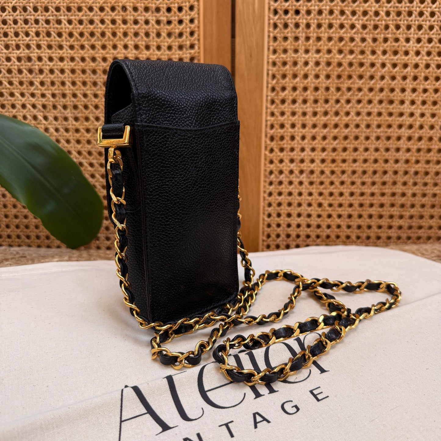 Chanel 1994 Caviar Pochette - Black Caviar Leather & 24k gold hardware